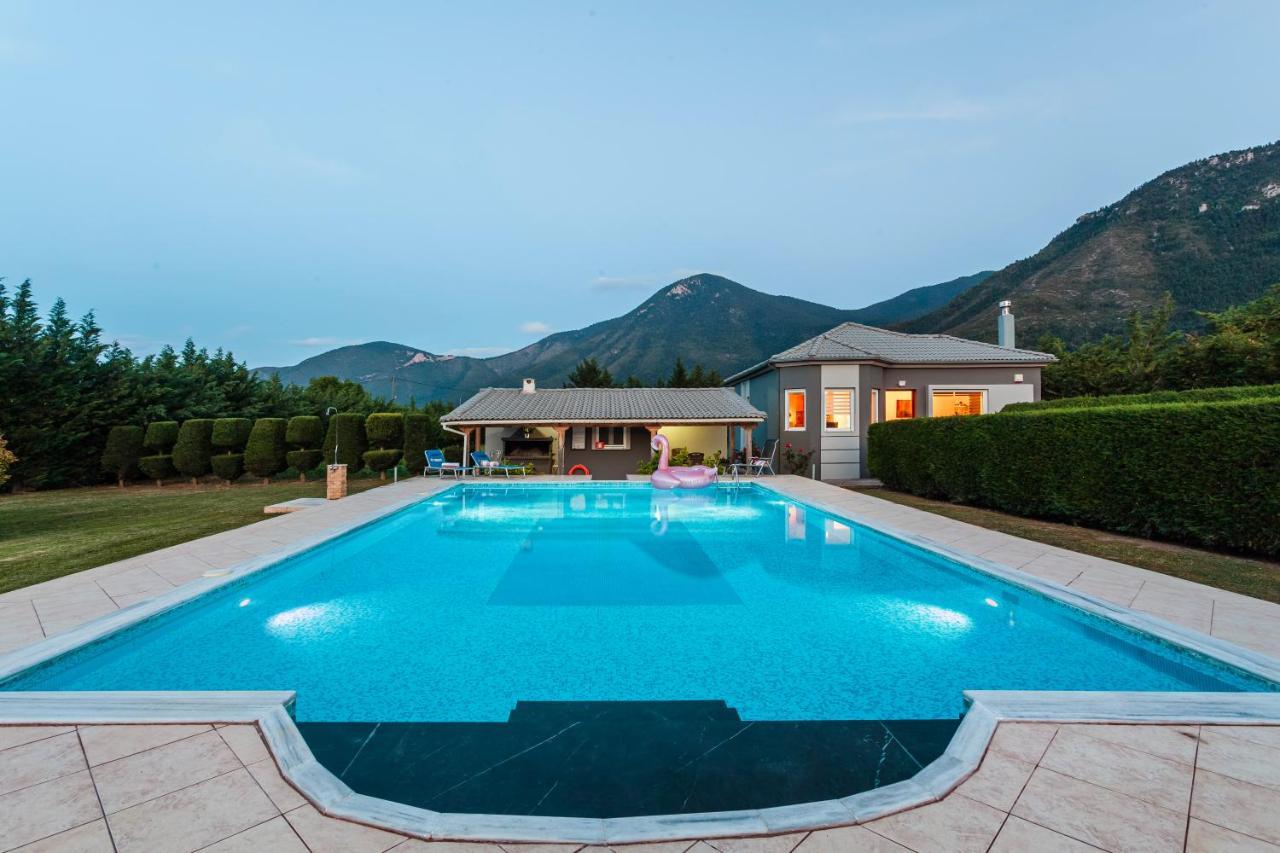 Villa Stymfalia - Luxury Mansion With Private Pool Karteri  Exterior foto